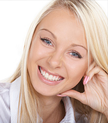 photo of a woman smiling
